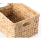 Vintiquewise Storage Basket, Beige, Water Hyacinth, 13.8 in L x 9.45 in W x 7.1 in H QI003544.M - alternate 2
